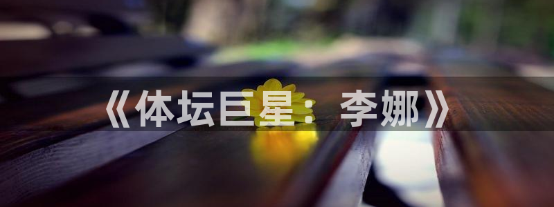 《体坛巨星：李娜》